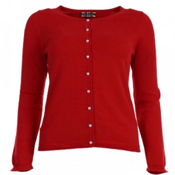 JOHN BARDALE Cardigan pearl, Red