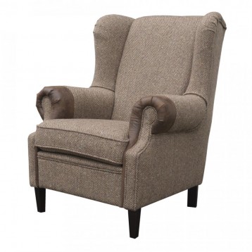 Fauteuil Kent XL, Herring Bone Brown