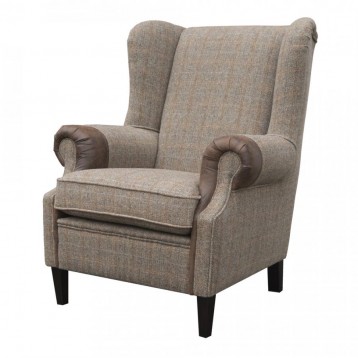 Fauteuil Kent XL, Harris Tweed 