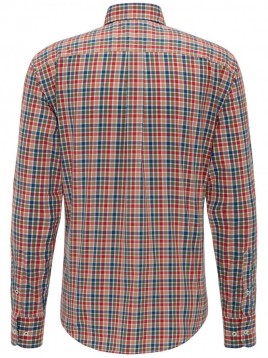 Shirt Combi Check , Rust